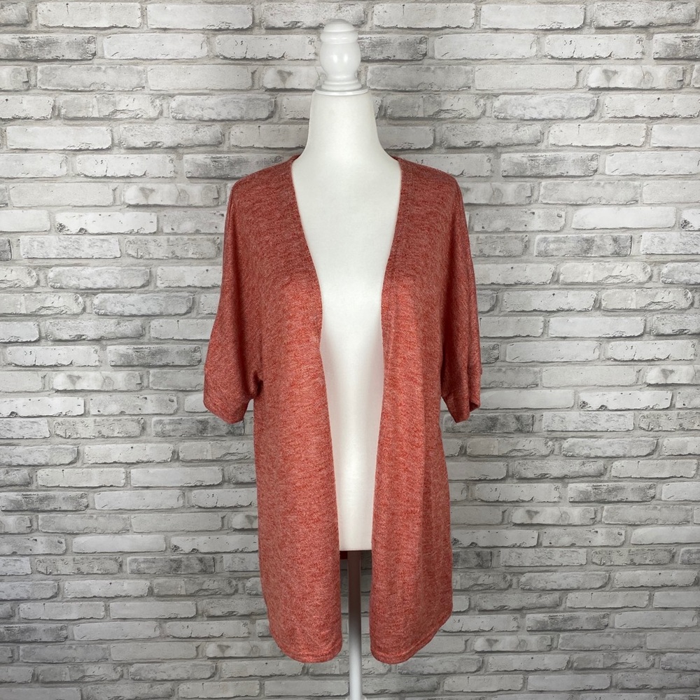 Torrid Orange Open Front Sweater Size 1